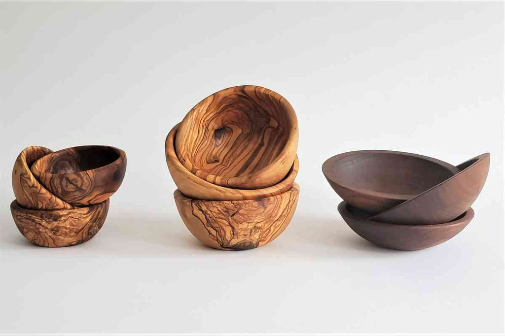 Handmade And Biodegradable Wooden Dough Bowls 