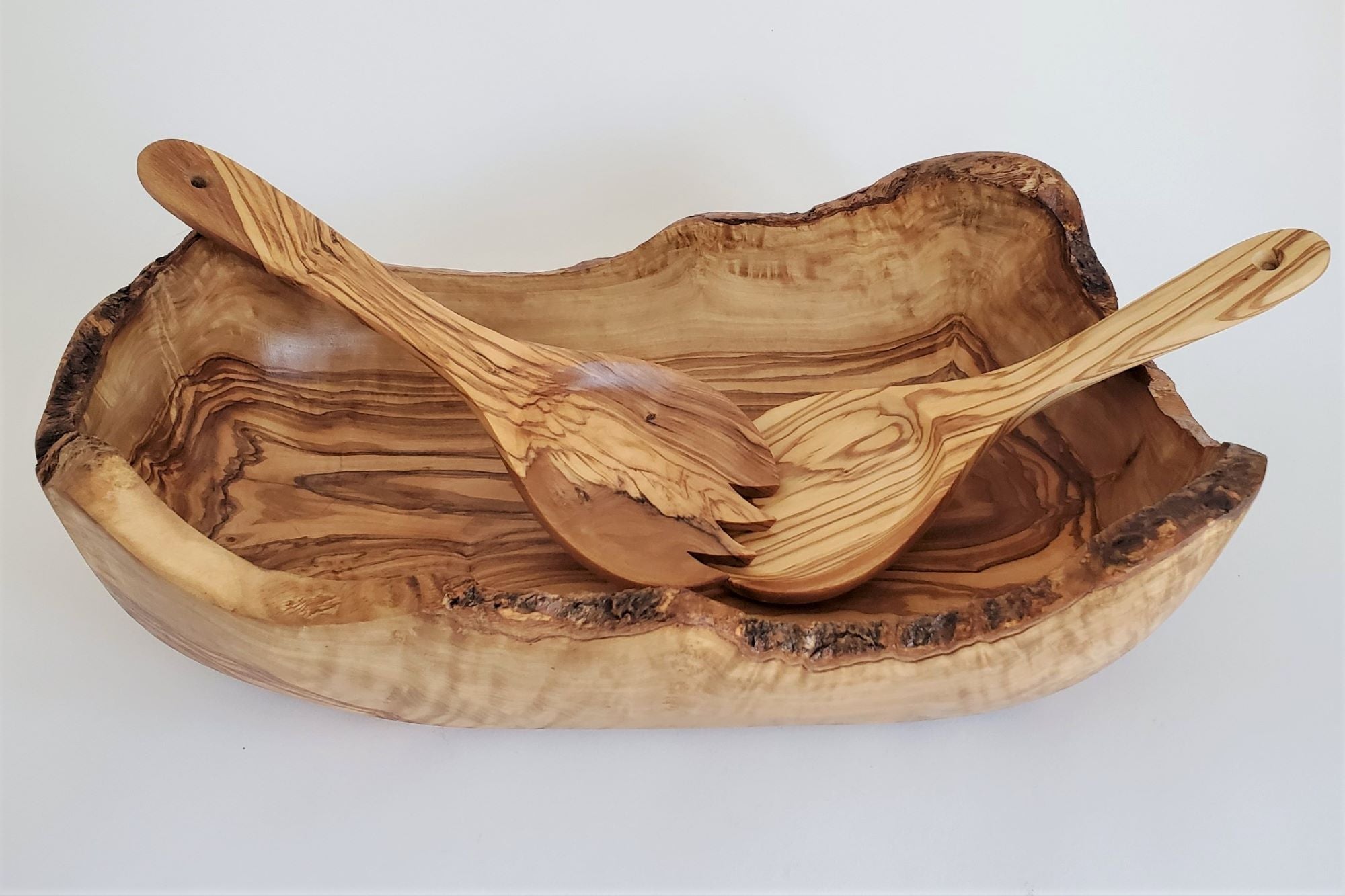 Hand Carved Wooden Bowls, Wood Dough Bowls, NH Bowl and Board taggedOlive  Wood