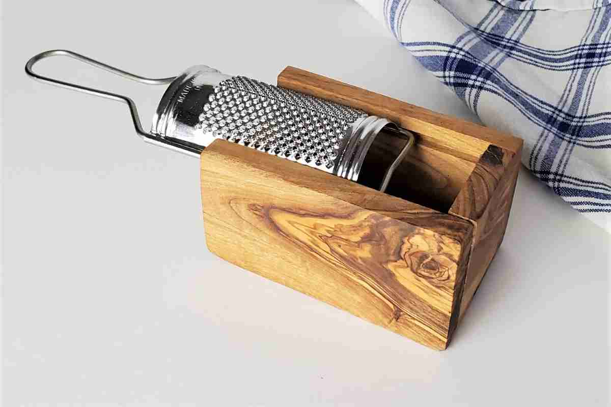 Cheese Grater With Olive Wood Flat Wooden Parmesan Grater Small Size Akwood  