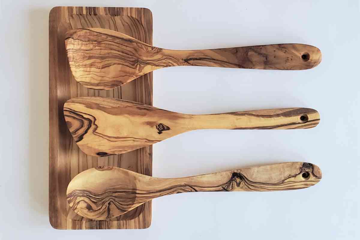 Wood Spatula and Cook Spoons Set