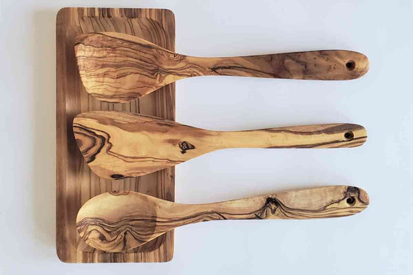 Dish Towels and Olive Wood Spoon Gift