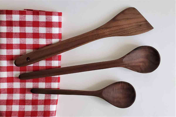 Wooden Kitchen Utensils Set, Wooden Spoons For Cooking, Kitchen Cooking  Utensils Set, Apartment Essentials Wood Serving Spatula Spoon, Salad Spoon,  Home & Kitchen Gift For Women - Temu