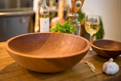 Wooden Salad Bowl Largest Handmade Bowl in the World 19.5