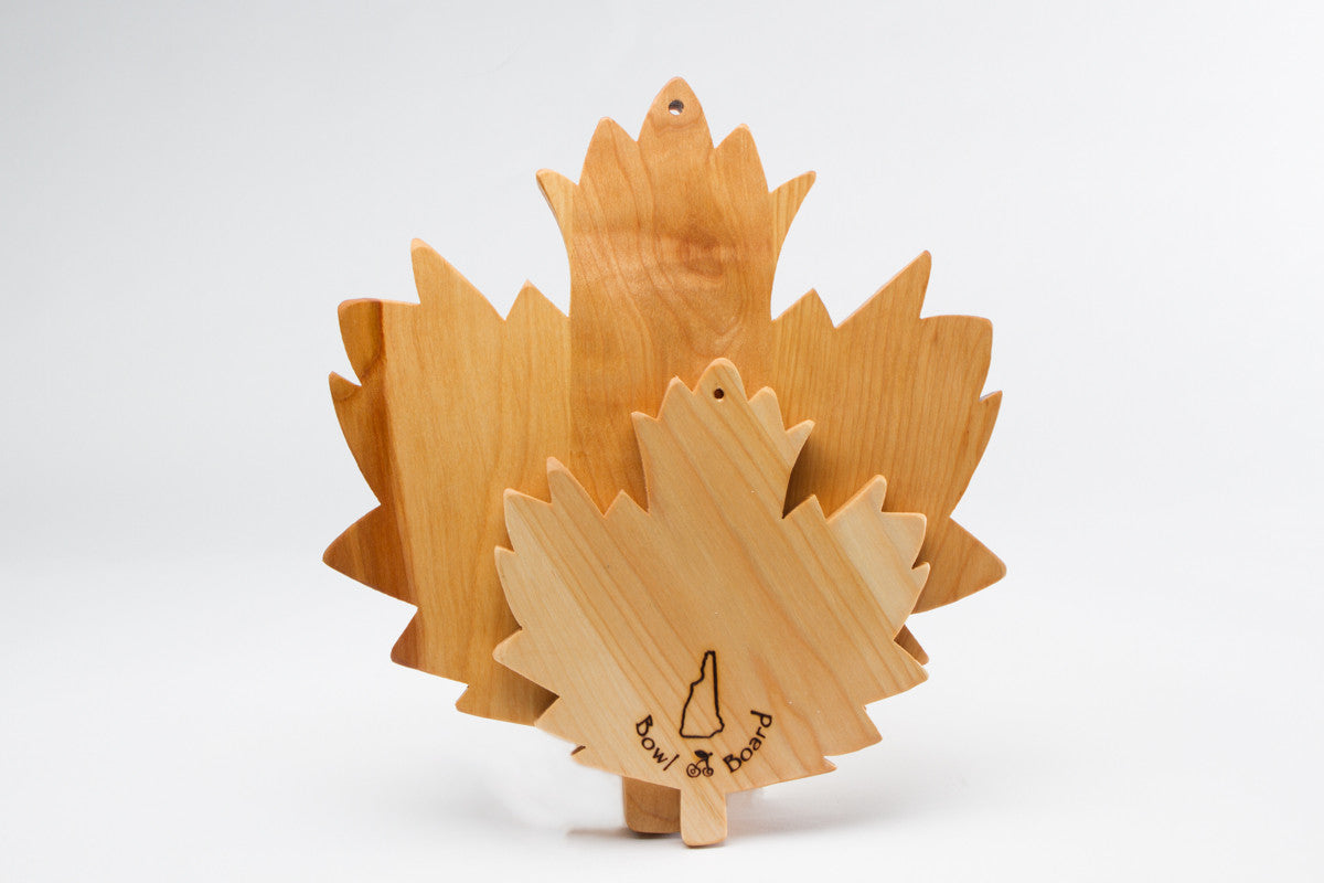 Wooden Cutting Board Leaf Design - Personalized Gallery